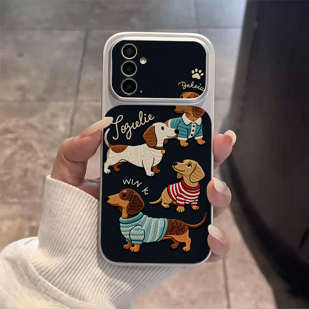 Cartoon Puppy Leather Phone Ca - Phone Cases With Camera Cover ulasan dan harga