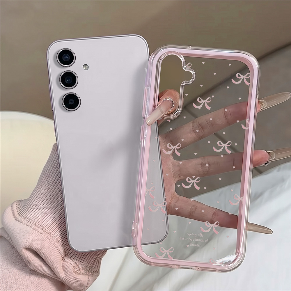 Cute Pink Bow Soft Phone Case  - Phone Cases With Camera Cover ulasan dan harga