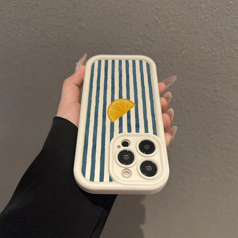 Striped Lemon Slice Pattern Ph - Phone Cases Xs Iphone ulasan dan harga
