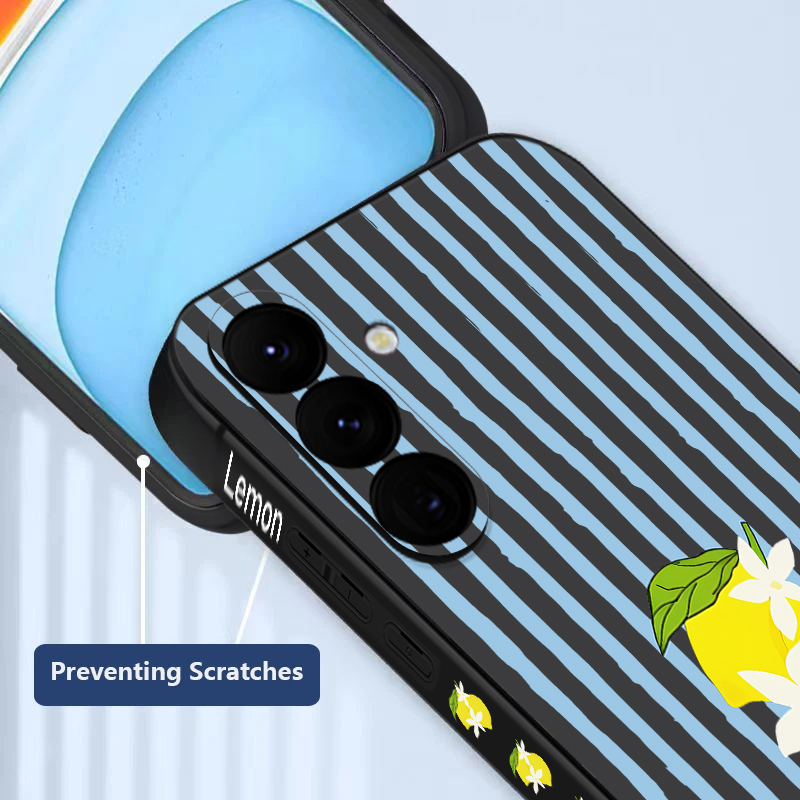 Stripe Lemon Print TPU Phone C - Phone Cases Galaxy A17 ulasan dan harga