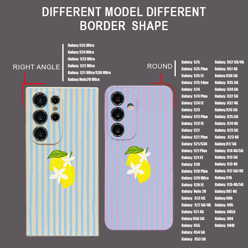 Stripe Lemon Print TPU Phone C - Phone Cases Galaxy A17 ulasan dan harga