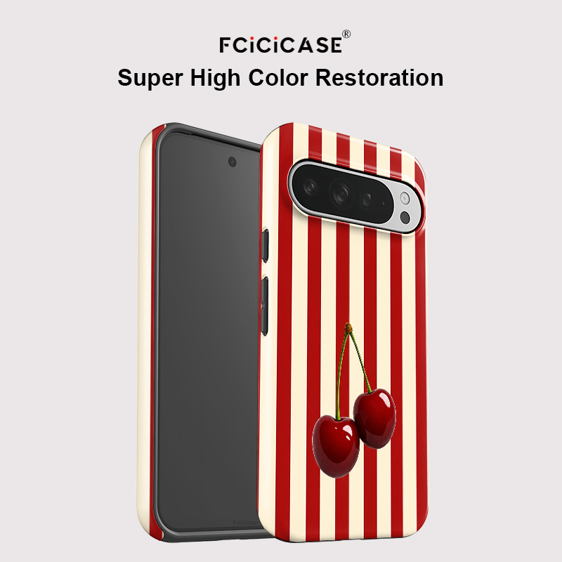 Fcicicase Cherry Stripe Patter - Phone Cases Pixel 10 ulasan dan harga