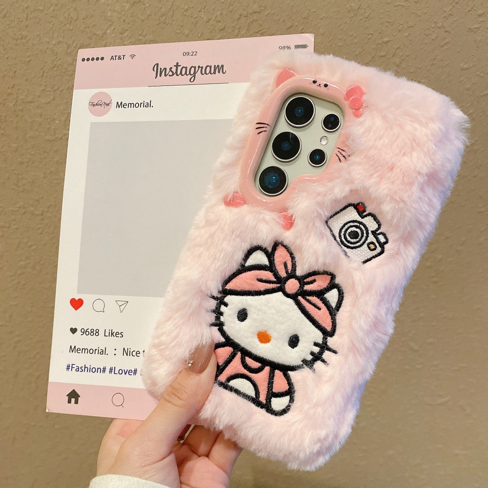 Cute 3D Camera Plush KT Phone  - Phone Cases With Camera Cover ulasan dan harga