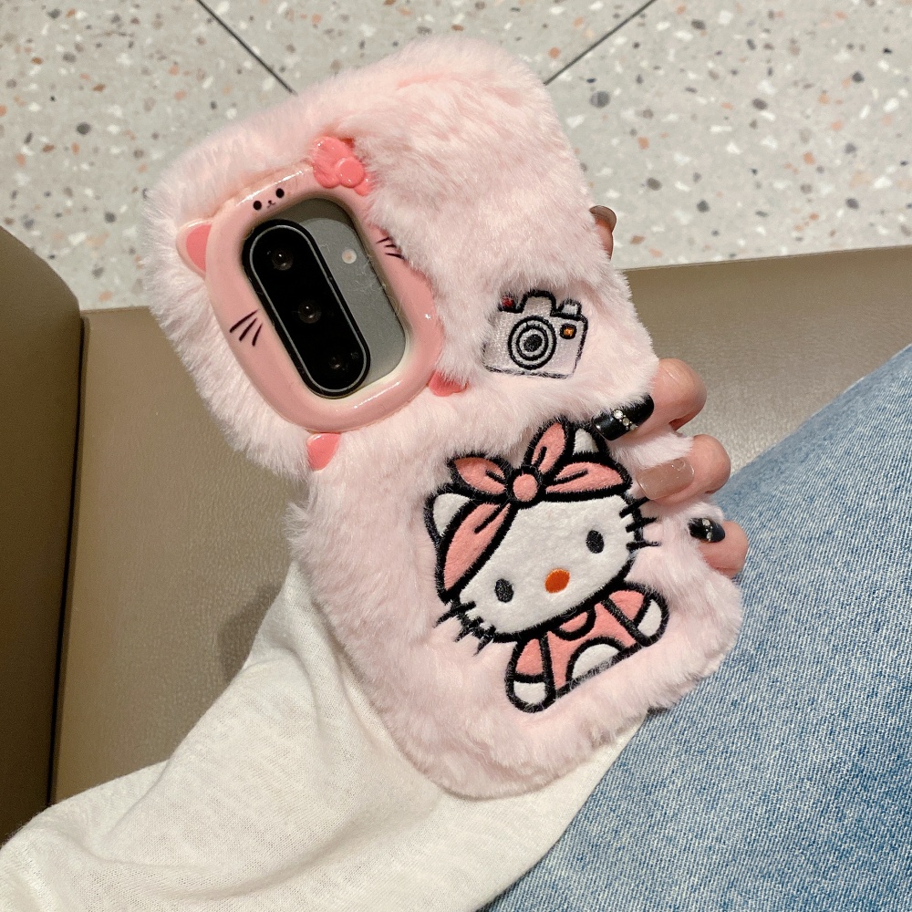 Cute 3D Camera Plush KT Phone  - Phone Cases With Camera Cover ulasan dan harga