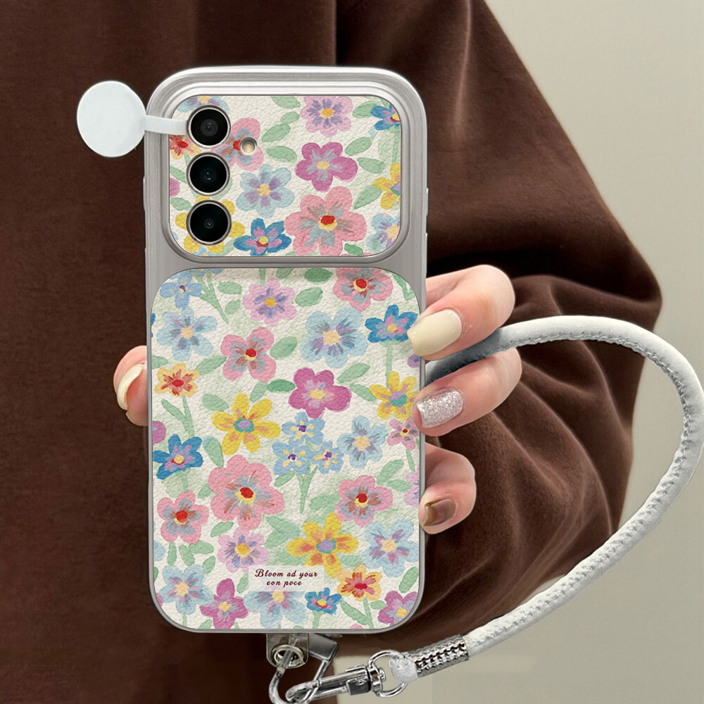 Colorful Floral Leather Phone  - Phone Cases Samsung S25 Ultra ulasan dan harga
