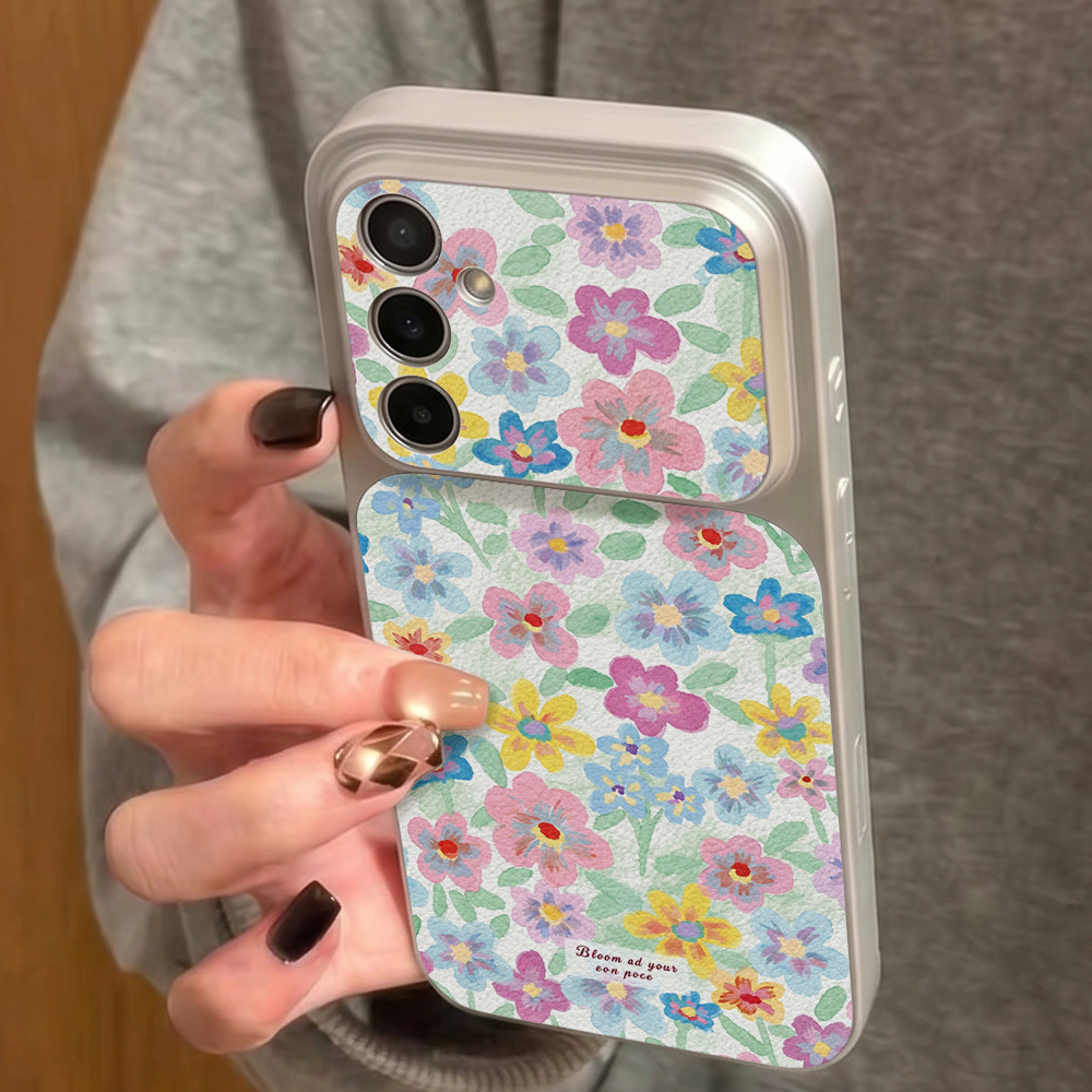 Colorful Floral Leather Phone  - Phone Cases Samsung S25 Ultra ulasan dan harga