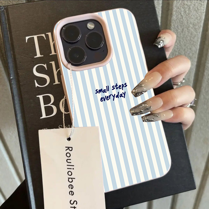 Simple Blue English Blue White - Phone Cases Australia ulasan dan harga