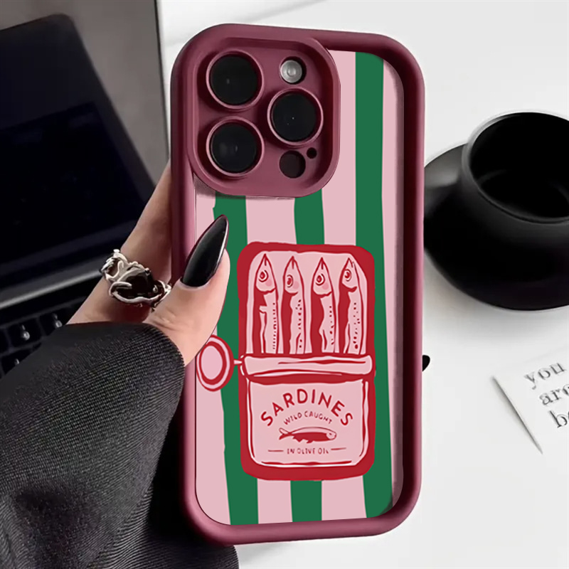 Funny Sardine Can Retro Stripe - Phone Cases Funny ulasan dan harga