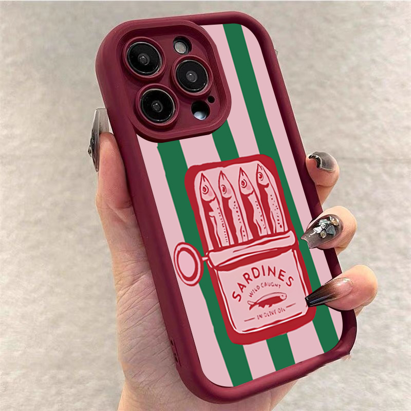 Funny Sardine Can Retro Stripe - Phone Cases Funny ulasan dan harga