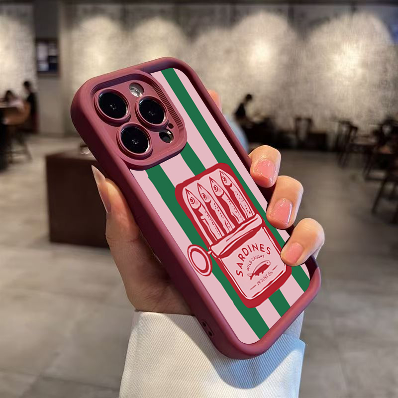 Funny Sardine Can Retro Stripe - Phone Cases Funny ulasan dan harga