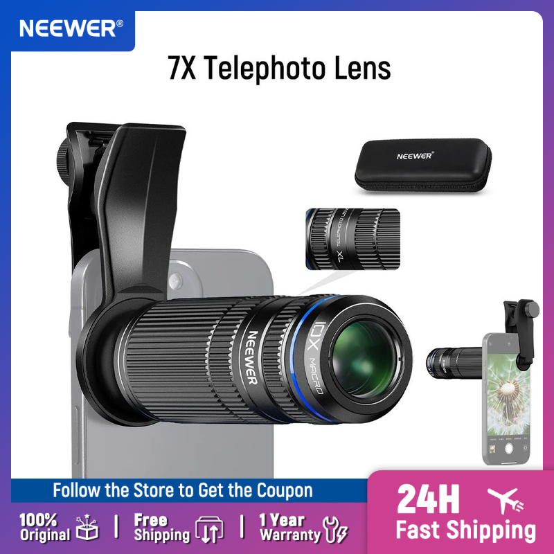NEEWER 7X Telephoto Lens with  - Phone Cases Websites ulasan dan harga