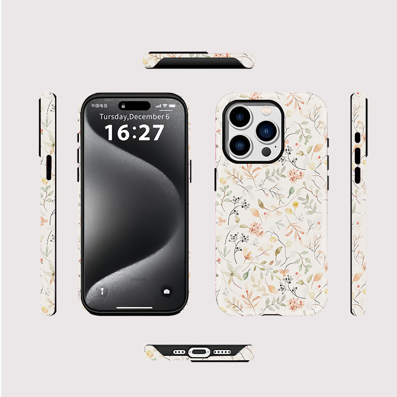 White wildflowers Magnetic Pho - Phone Cases Wildflower ulasan dan harga