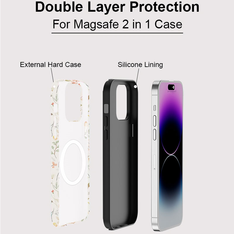 White wildflowers Magnetic Pho - Phone Cases Wildflower ulasan dan harga