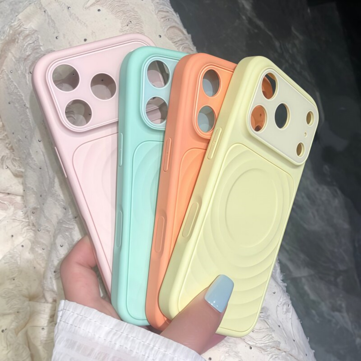 Luxury Wave Water Ripple Patte - Phone Cases With Camera Cover ulasan dan harga