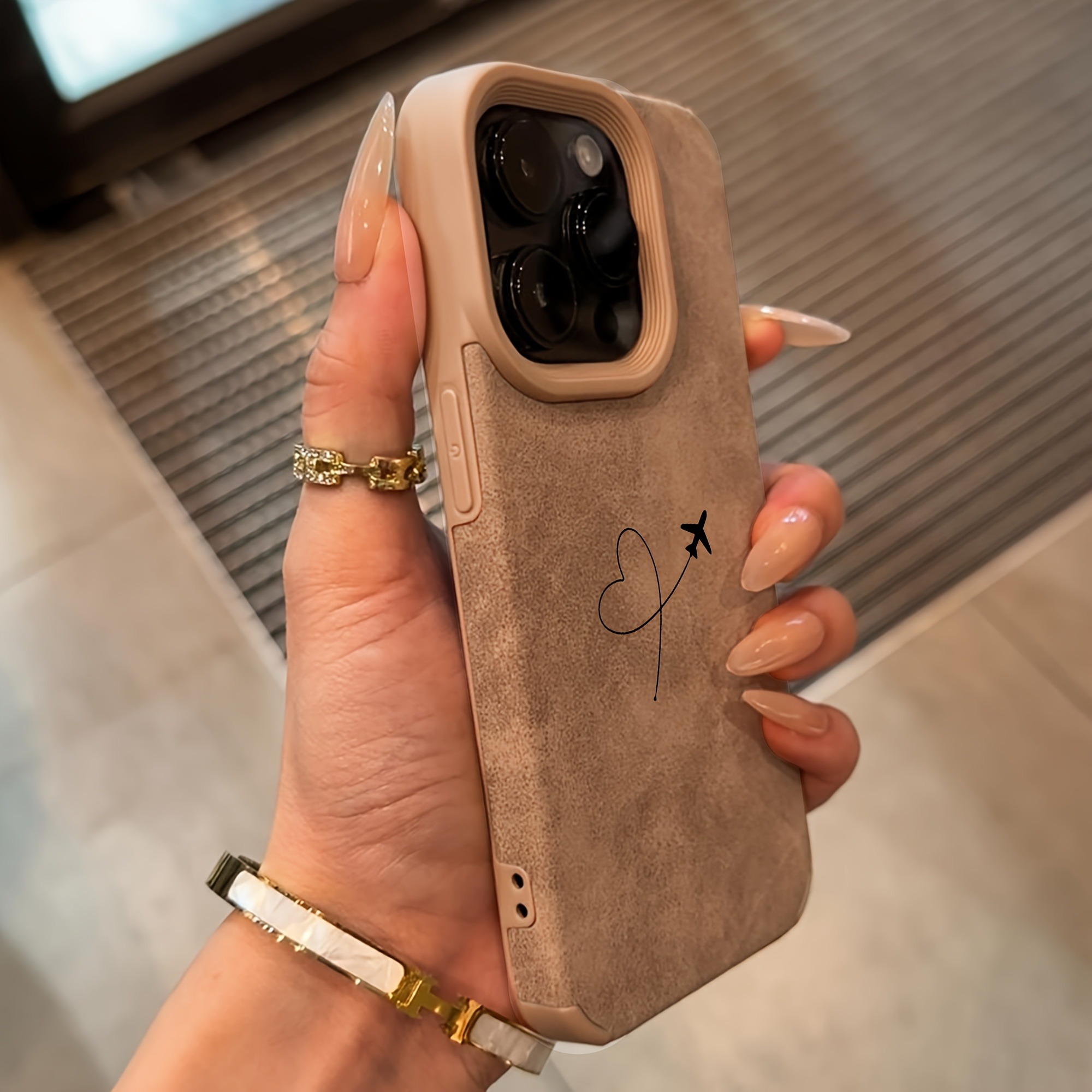 Airplane Route Love Heart Desi - Phone Cases Funny ulasan dan harga