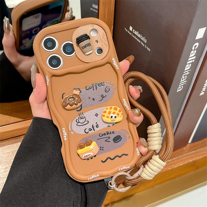 3D Cartoon Bread With Wrist St - Phone Cases With Camera Cover ulasan dan harga
