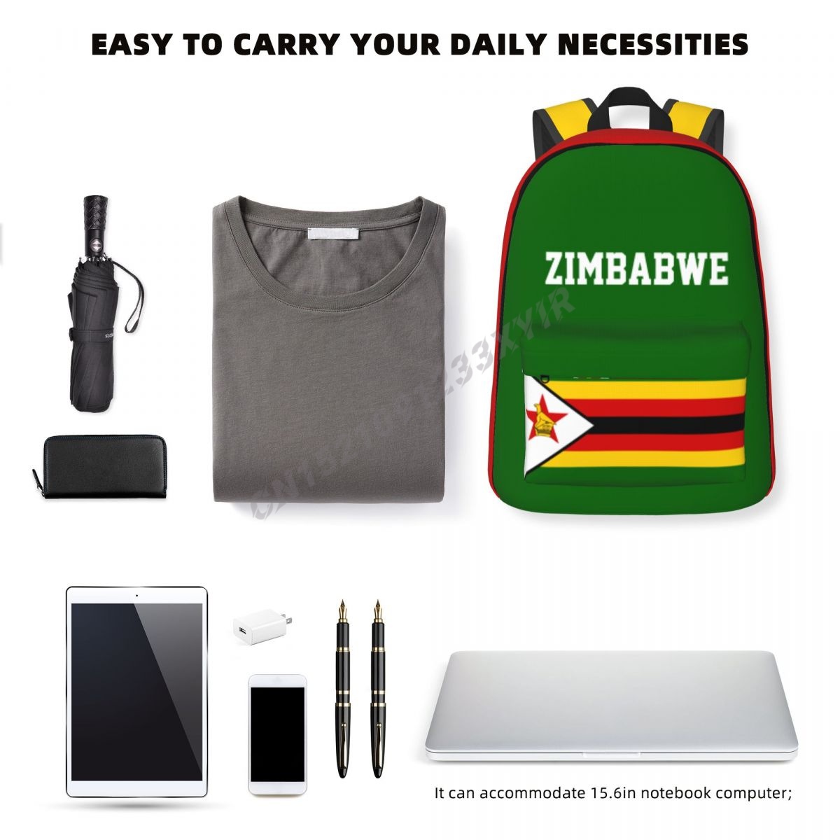 Unisex Backpack Zimbabwe Flag  - Phone Cases Zimbabwe ulasan dan harga