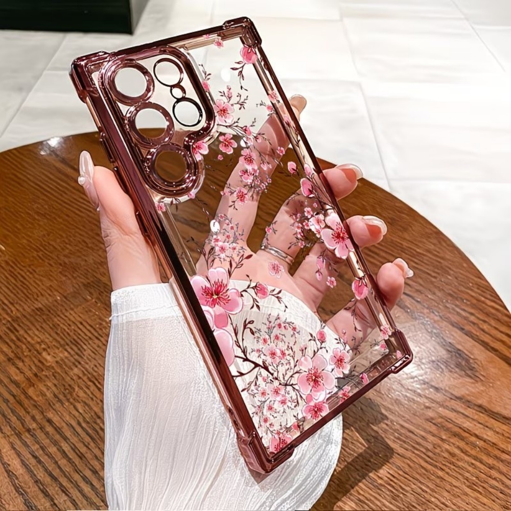Cherry Blossom Electroplated F - Phone Cases Samsung S25 Ultra ulasan dan harga