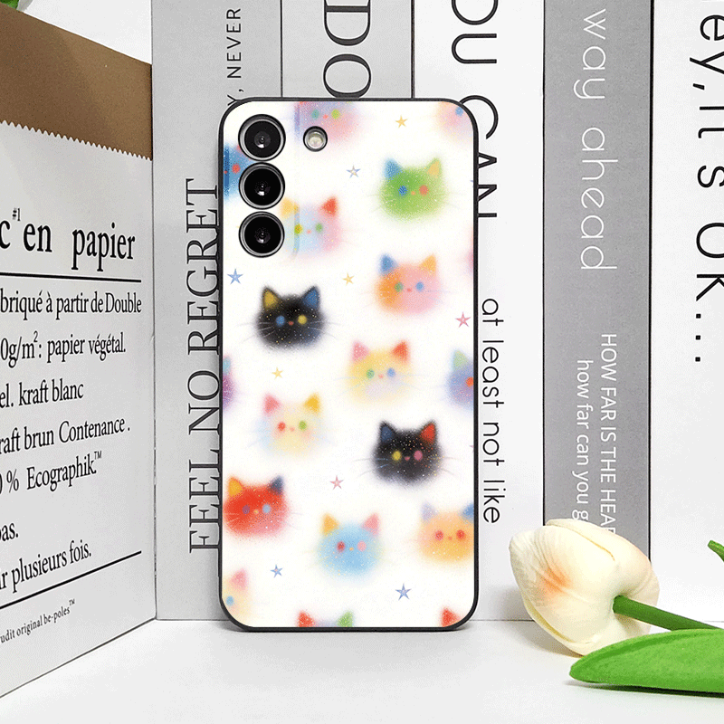 Funny Graffiti Colorful Cat He - Phone Cases Funny ulasan dan harga